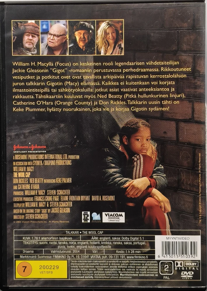DVD) William H. Macy: The Wool Cap - Talkkari (2004) SUOMIKANNET