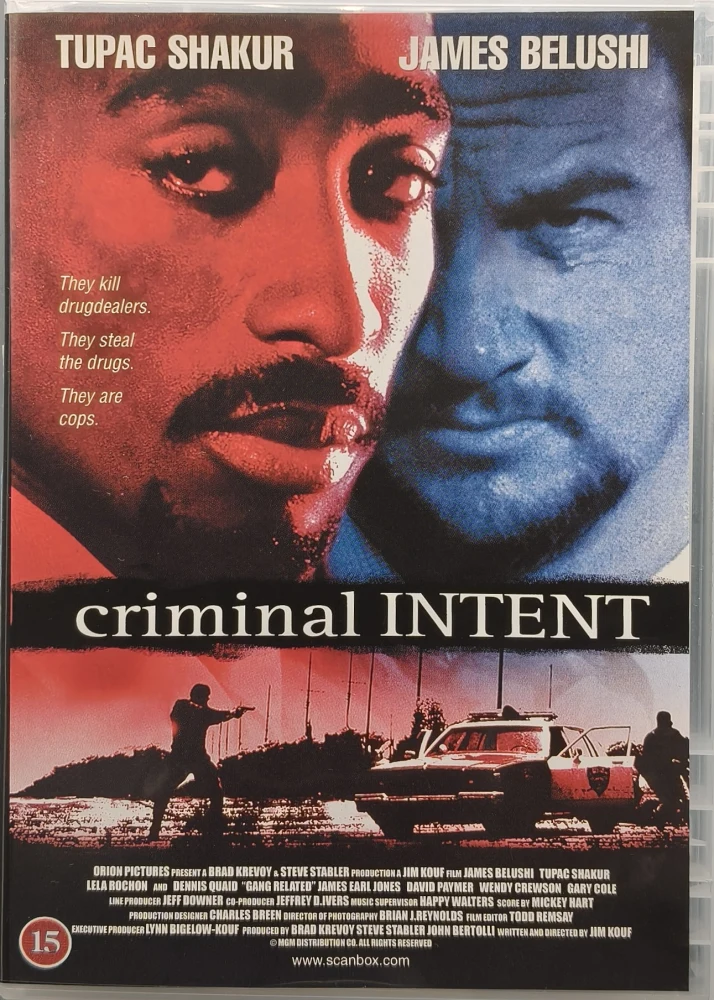 DVD)  Jim Belushi, Tupac Shakur: Criminal Intent - Rikollisin aikein (1997)