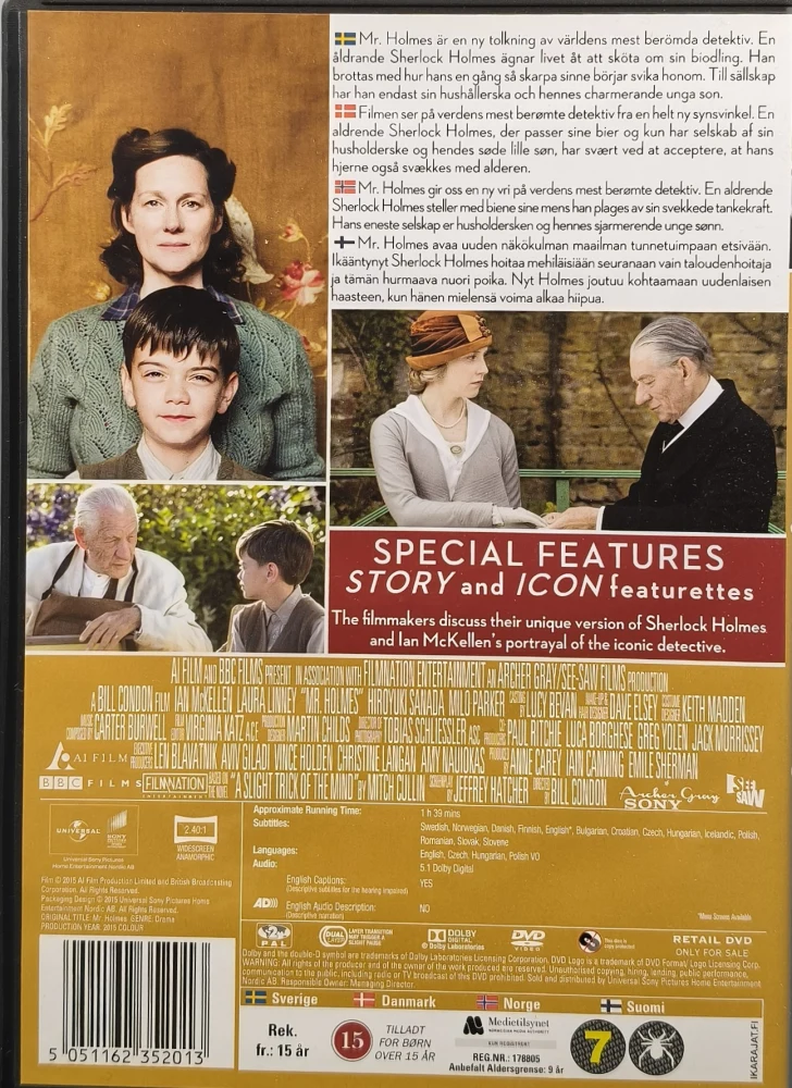 DVD) Ian McKellen: Mr. Holmes (2015)