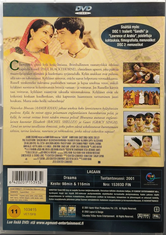 2 DVD) LAGAAN - OLIPA KERRAN INTIASSA (2001) SUOMIKANNET - EGMONT