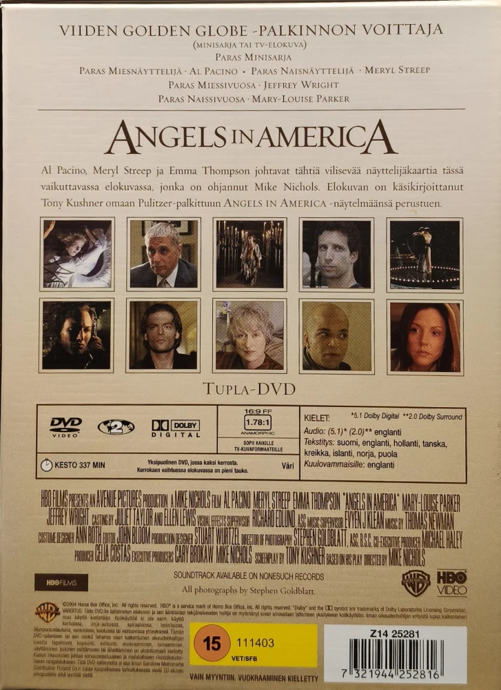 2 DVD) Angels in America (2003) Al Pacino, Meryl Streep
