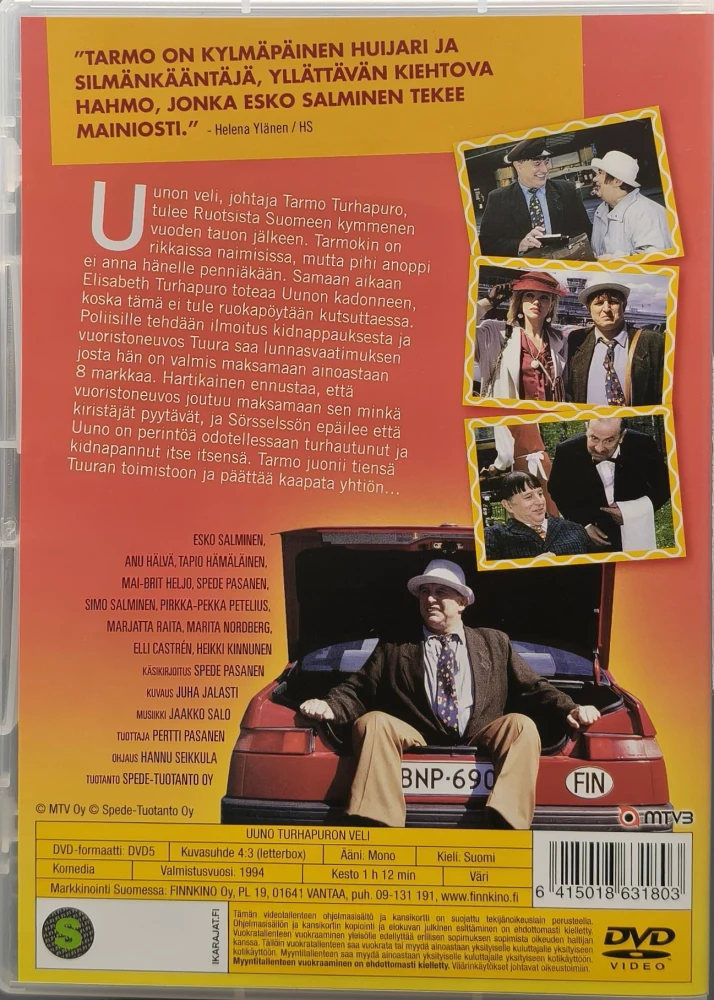 DVD) Esko Salminen: Uuno Turhapuron veli (1994)