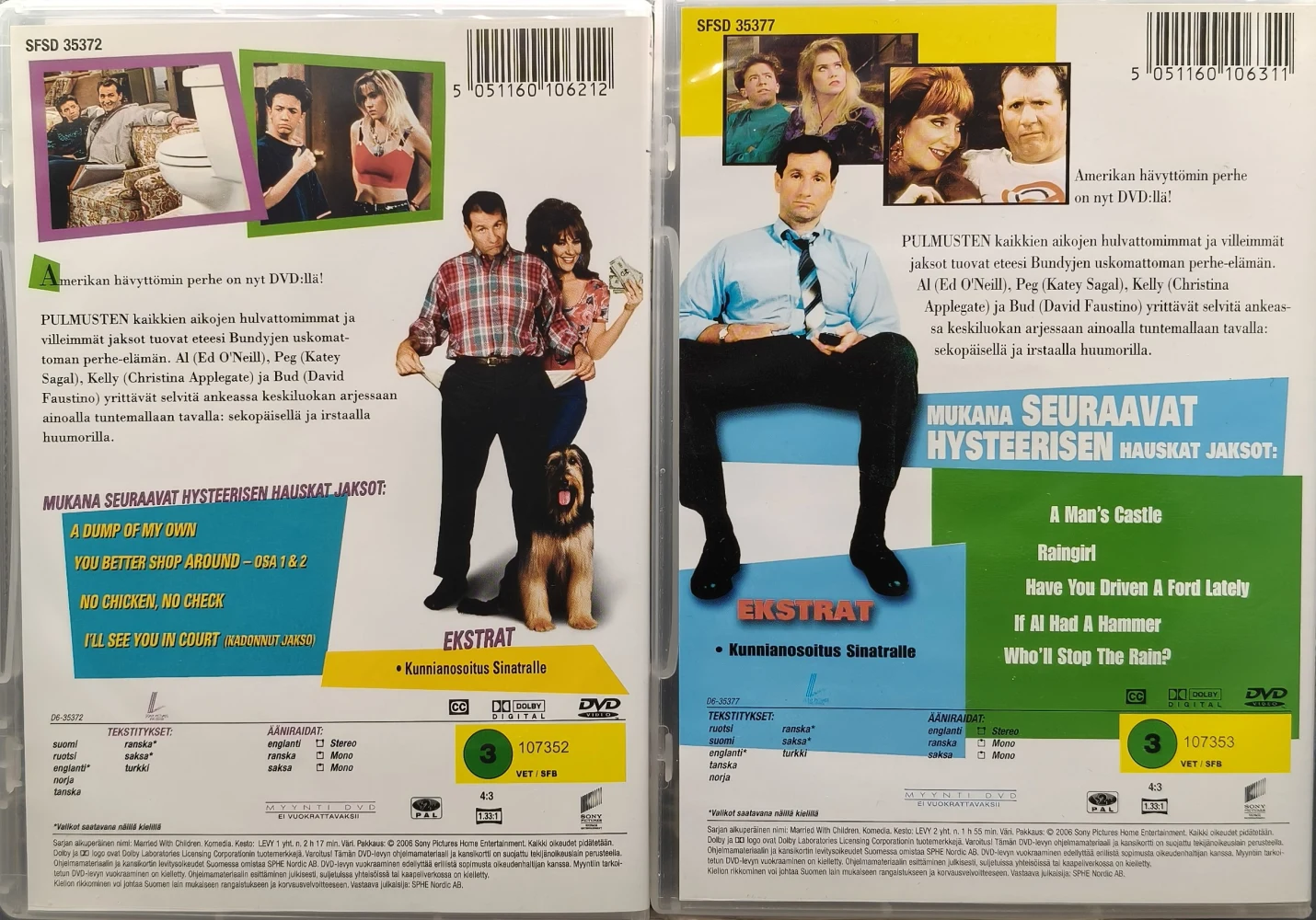 2 DVD) Pulmuset - Volyme 1 & 2 - Married... with Children