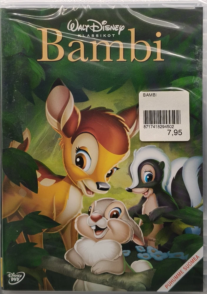 UUSI (DVD) Walt Disney Klassikko 5: Bamb (1942)