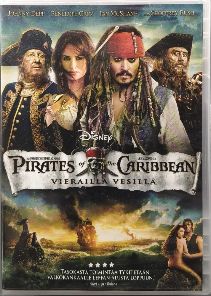 UUSI (DVD) Pirates of The Caribbean - Vierailla Vesillä (2011) SUOMIKANNET