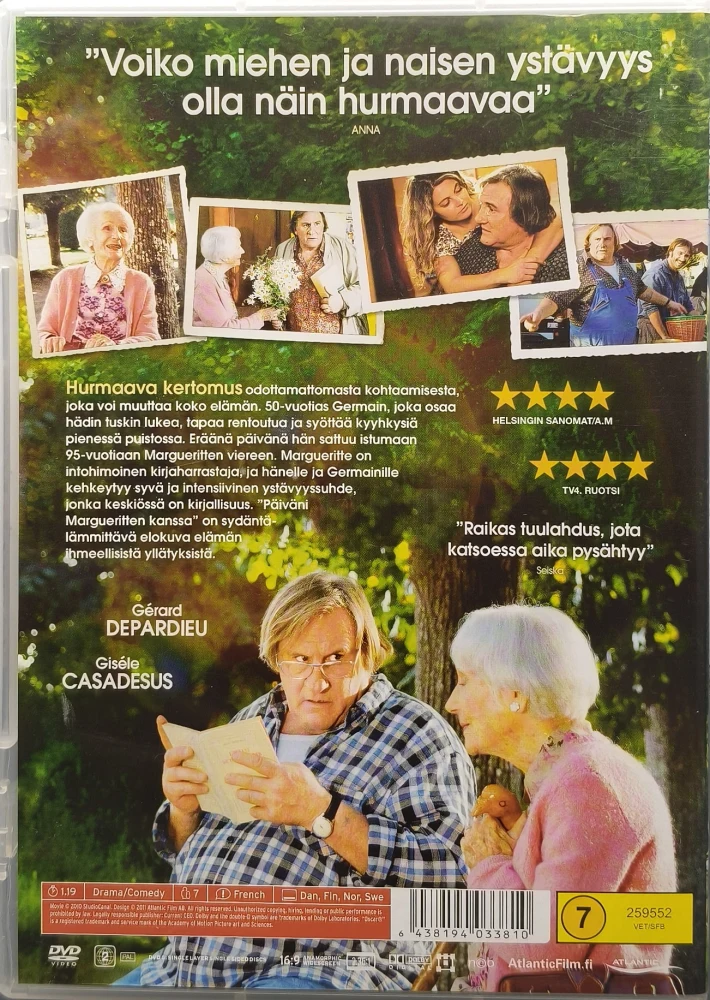 DVD) Gérard Depardieu: Päiväni Margueritten Kanssa (2010)