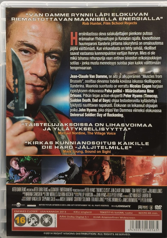 DVD) Van Damme: Enemies Closer (2013) SUOMIKANNET