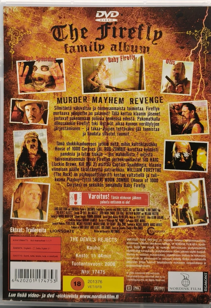 DVD) Rob Zombie: The Devil's Rejects - The Devils Rejects (2005)