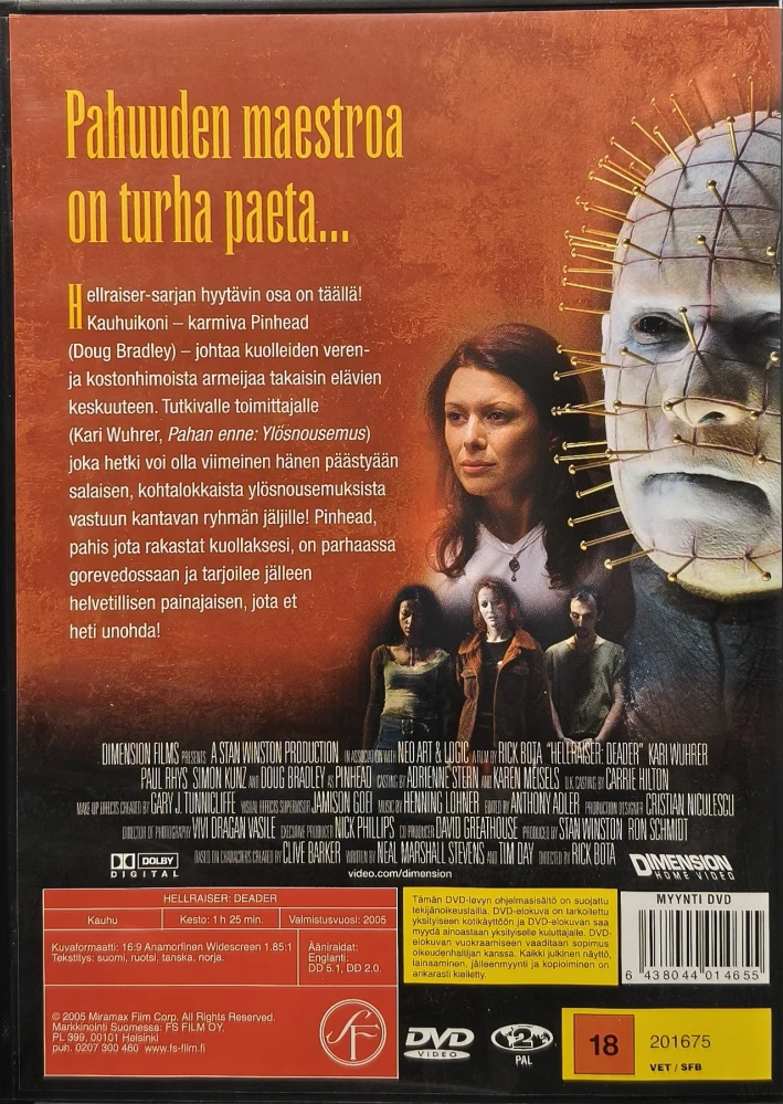 DVD) Hellraiser: Deader (2005) SUOMIKANNET