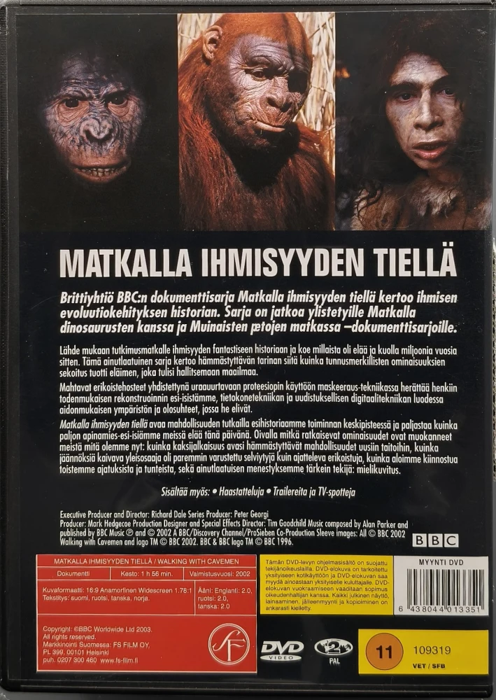 DVD) Matkalla ihmisyyden tiellä (2002) BBC