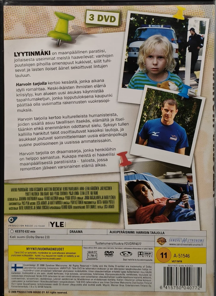 3 DVD) Harvoin tarjolla (2008) KOKO TV-SARJA
