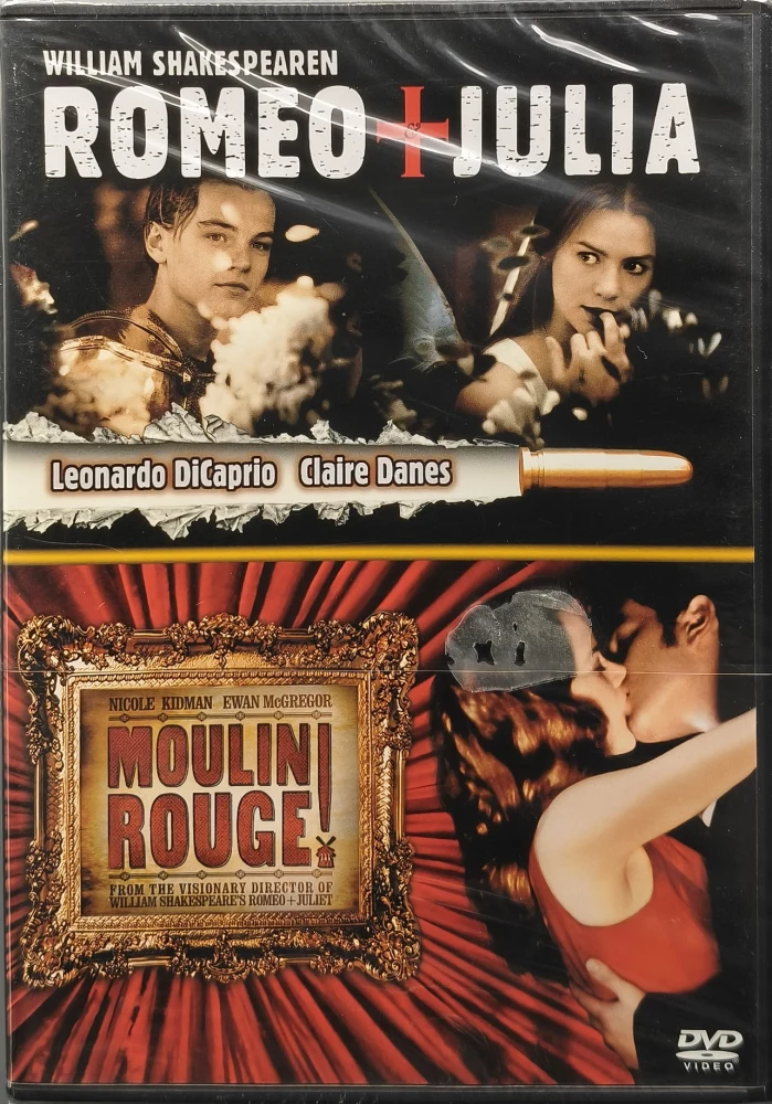 UUSI (2 DVD) Romeo + Julia (1996) & Moulin Rouge (2001) SUOMIKANNET