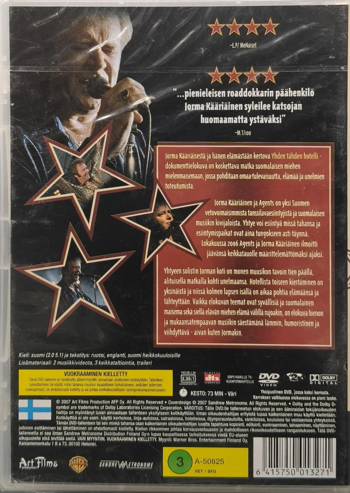UUSI (DVD) Jorma Kääriäinen - Yhden Tähden Hotelli 