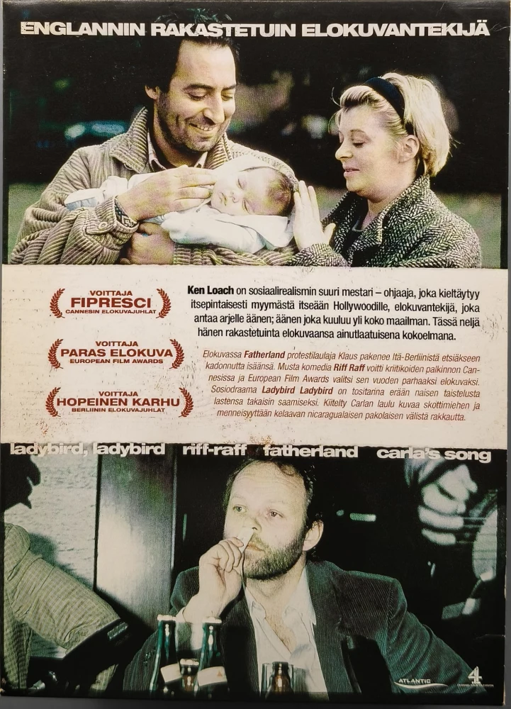 4 DVD) Ken Loach x 4 (1986-1996) SUOMIKANNET