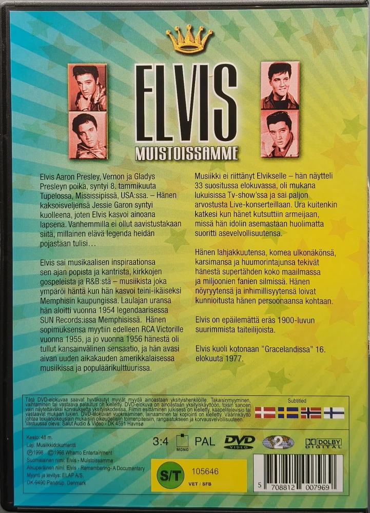DVD) ELVIS Muistoissamme - Remembering Elvis (1998)