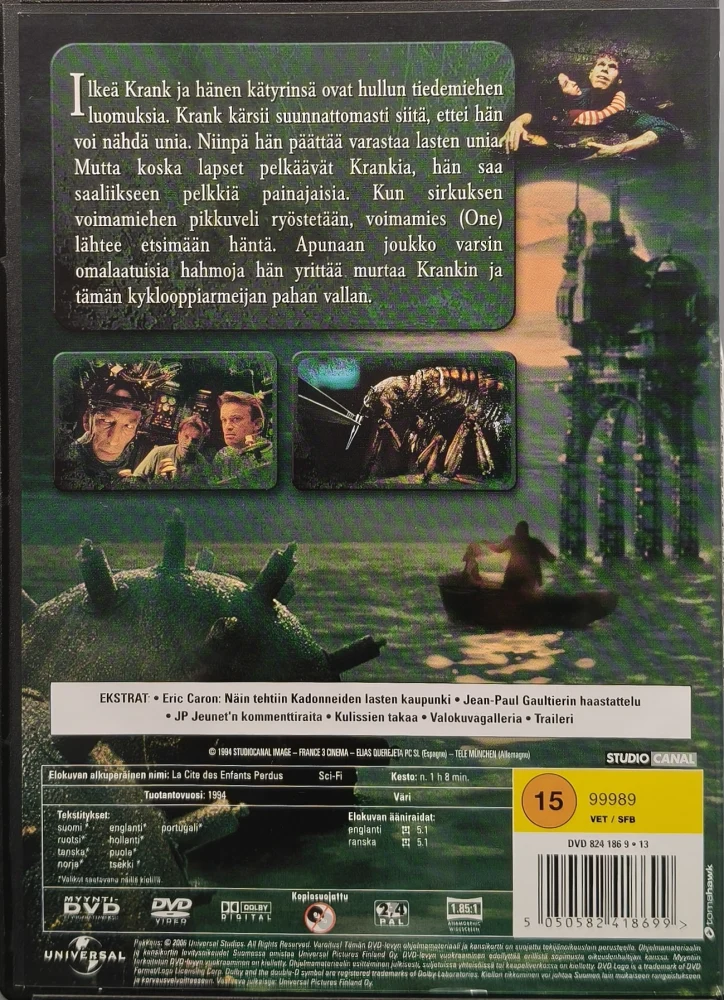 DVD) Kadonneiden lasten kaupunki (1995) SUOMIKANNET