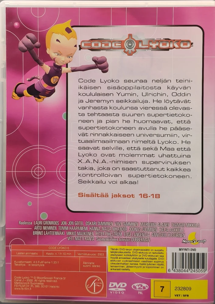 DVD) Code Lyoko - Osa 6 - Jaksot 16-18 (2003)