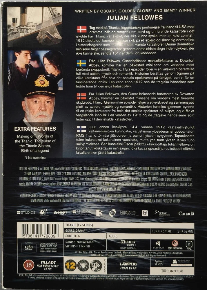 2 DVD) Titanic - Collector's Edition (2012) Minisarja