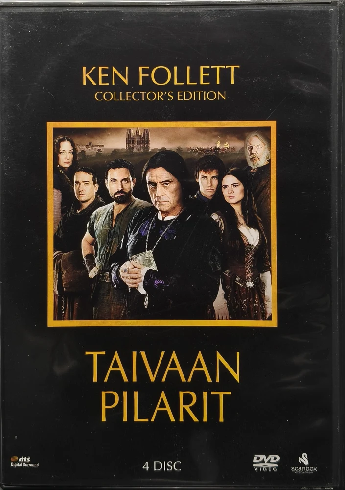 4 DVD) Ken Follett: Taivaan pilarit - The Pillars of the Earth (2009)