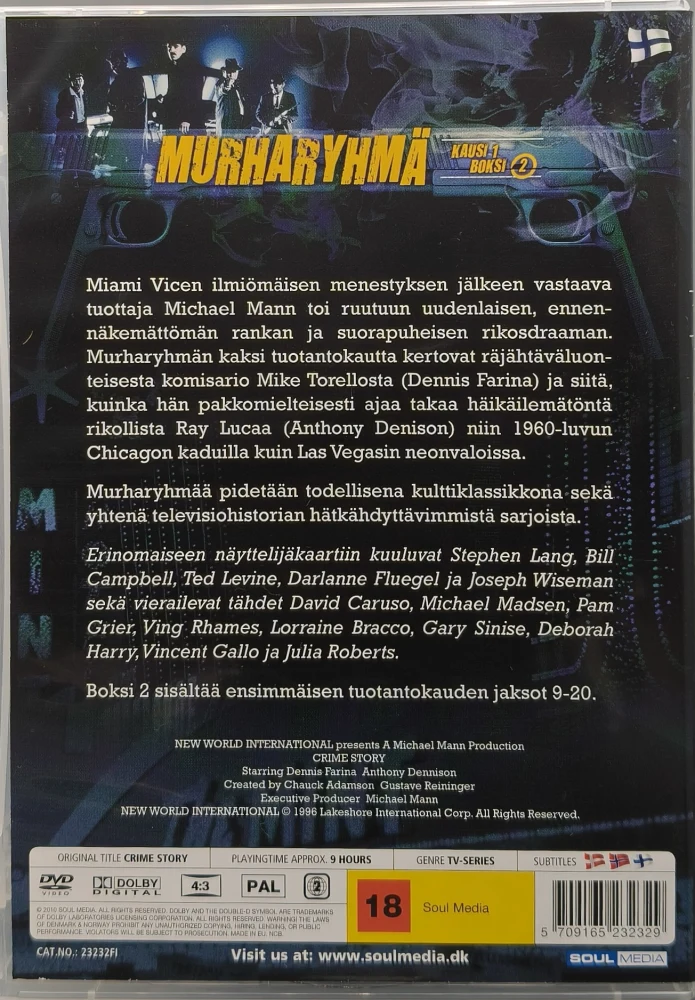 3 DVD) Murharyhmä - Crime Story - 1. kausi - Boksi 2