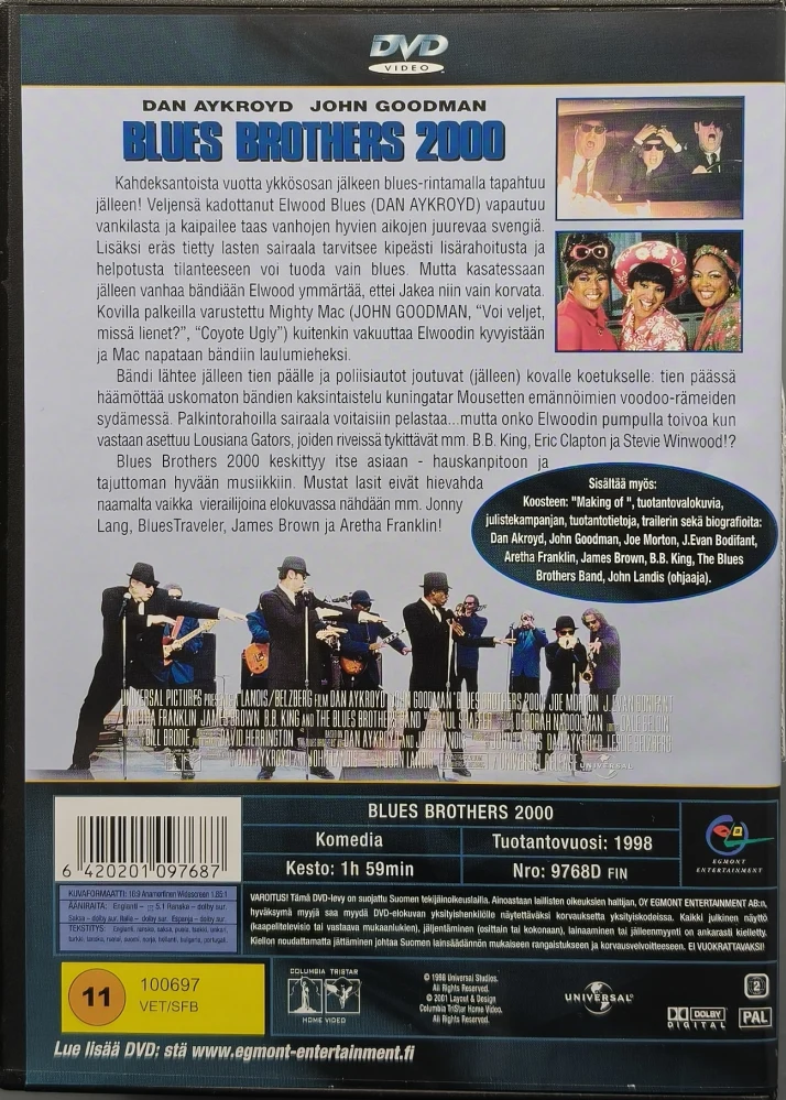 DVD) Blues Brothers 2000 (1998) EGMONT