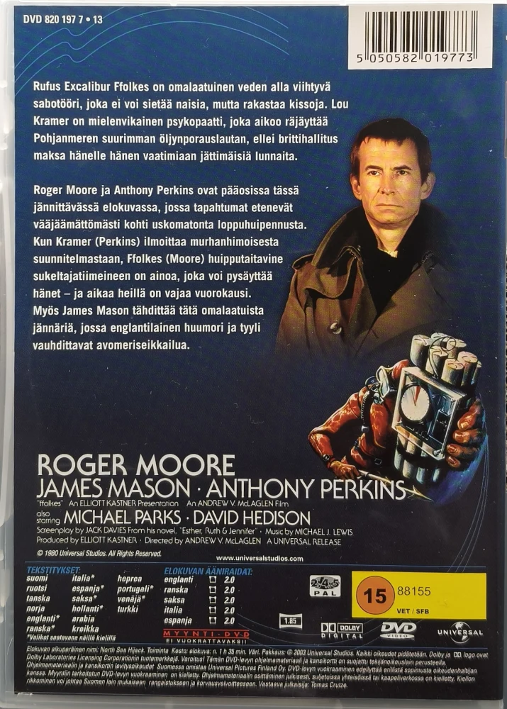 DVD) Roger Moore: Kaappaus Pohjanmerellä (1980) SUOMIKANNET