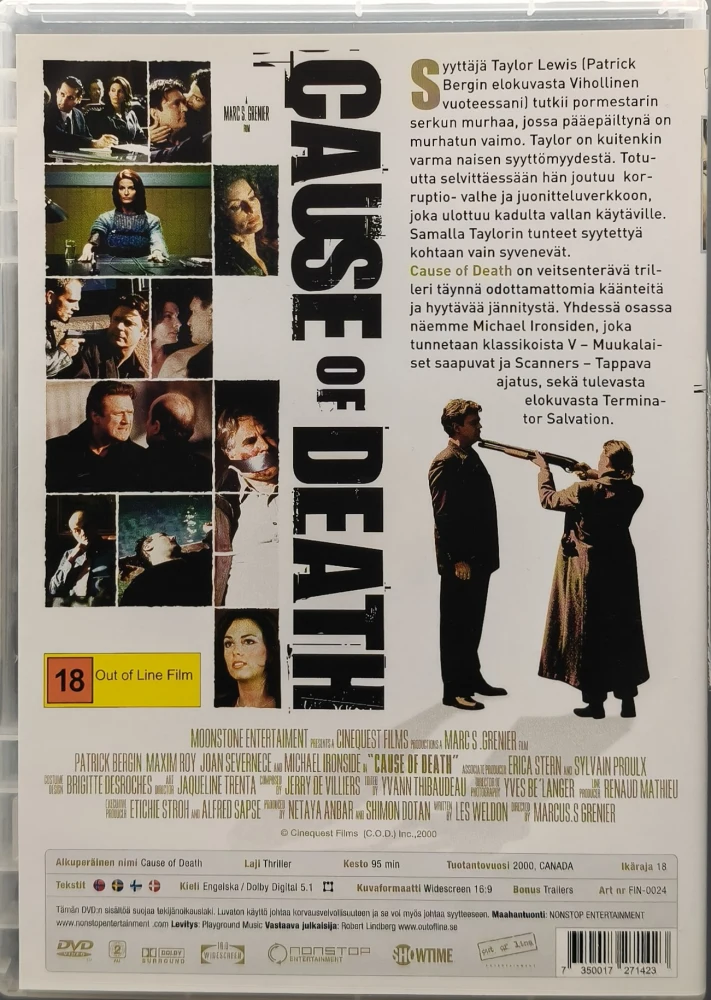 DVD) Cause of Death (2000) SUOMIKANNET