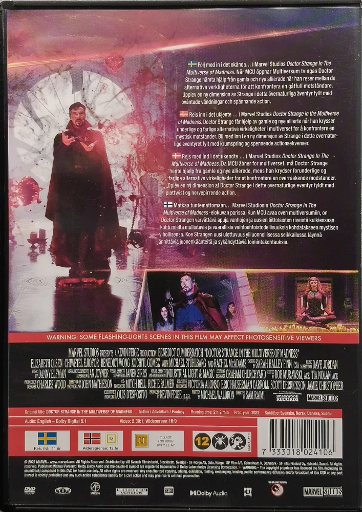 DVD) Doctor Strange In The Multiverse of Madness (2022)