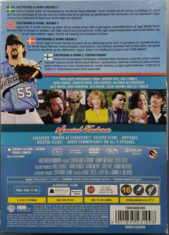 UUSI (2 DVD) Eastbound & Down: Kausi 3 - SUOMITEKSTIT