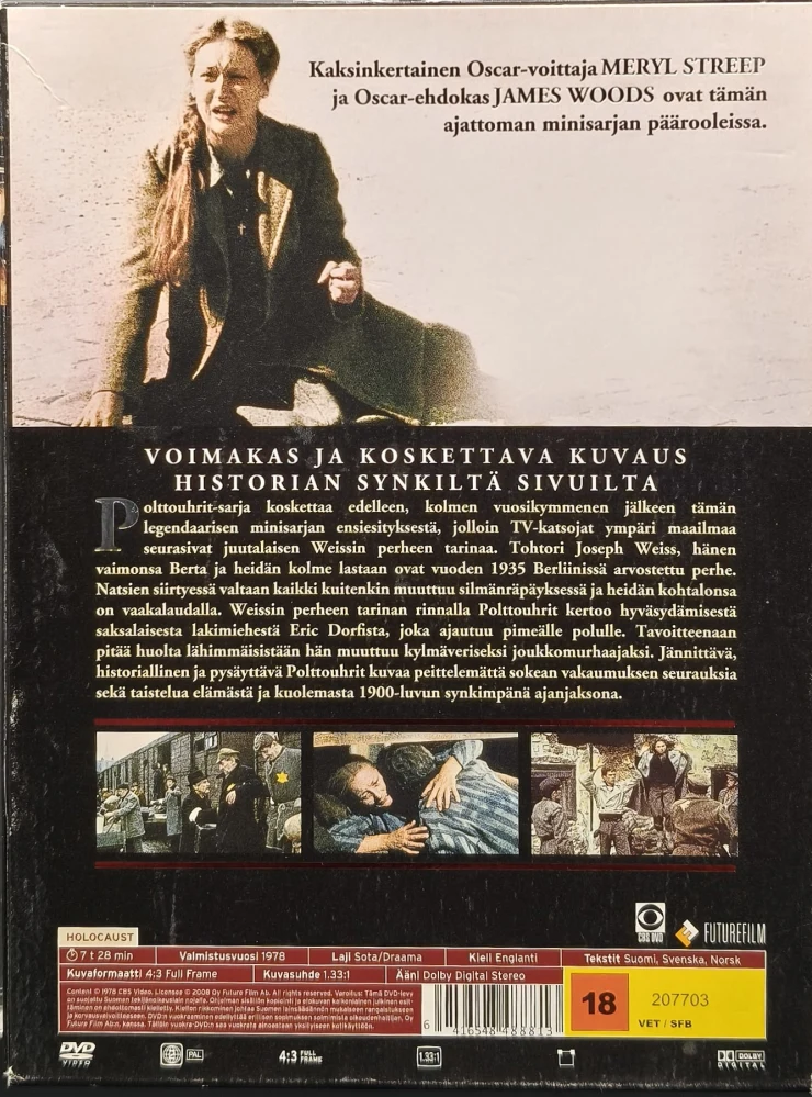5 DVD)  Meryl Streep, James Woods: Polttouhrit - Holocaust (1978) SUOMIKANNET