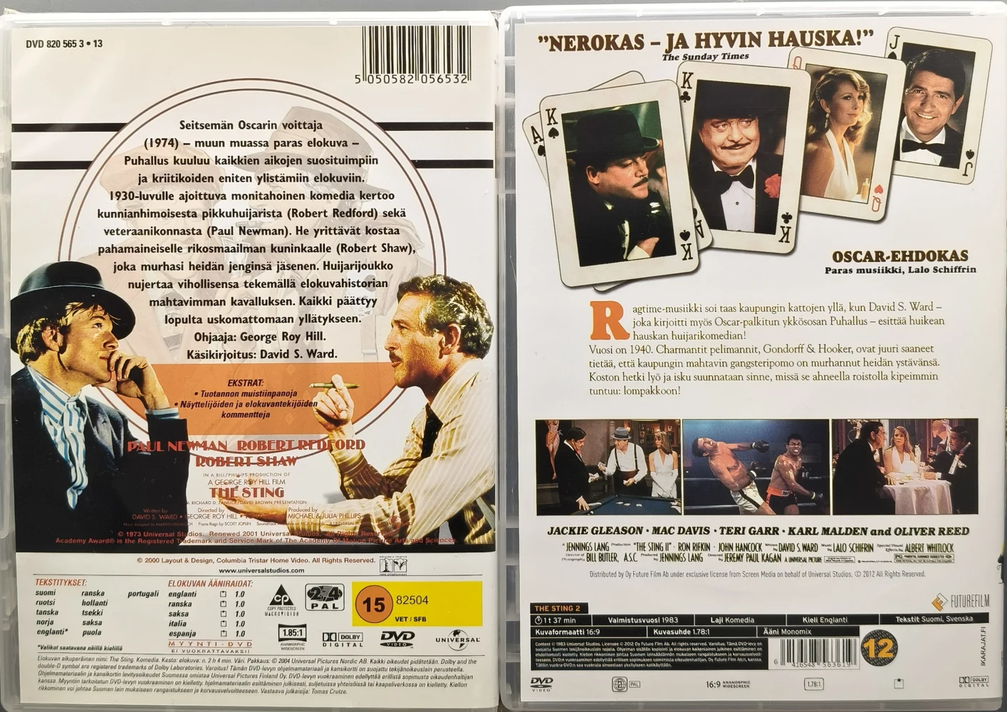 2 DVD) Puhallus / The Sting & Uusi puhallus / The Sting II (1973/1983)