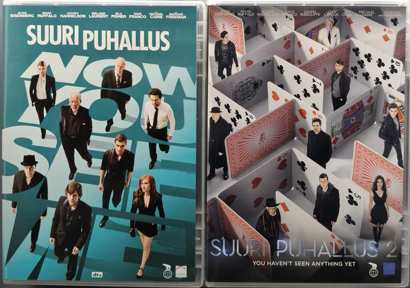 2 DVD) Suuri Puhallus - Now you see me  1 & 2 (2013/2016) SUOMIKANNET