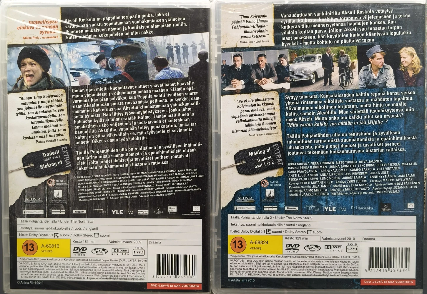 UUSI (2 DVD) Timo Koivusalo: Täällä Pohjantähden alla I & II (2009/2010)
