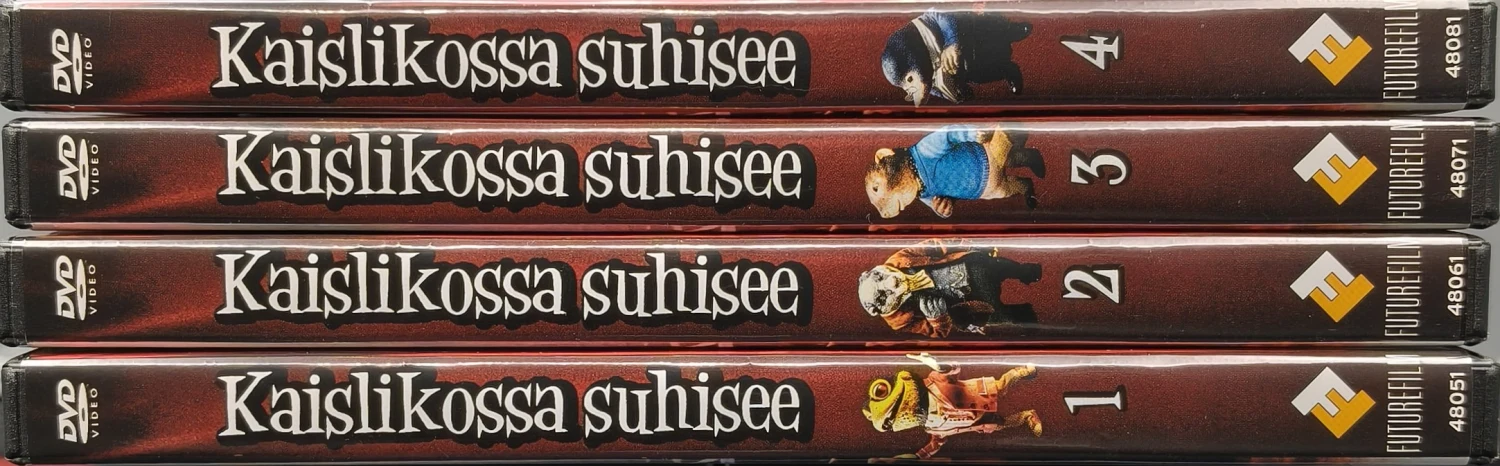 4 DVD) KAISLIKOSSA SUHISEE - The Wind In The Willows - 1-4 - PUHUMME SUOMEA (1984)