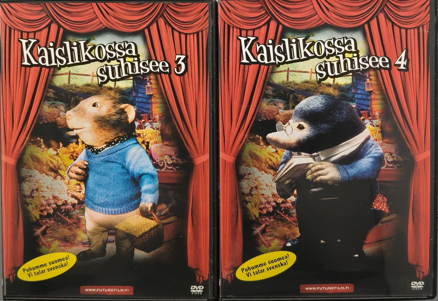 4 DVD) KAISLIKOSSA SUHISEE - The Wind In The Willows - 1-4 - PUHUMME SUOMEA (1984)
