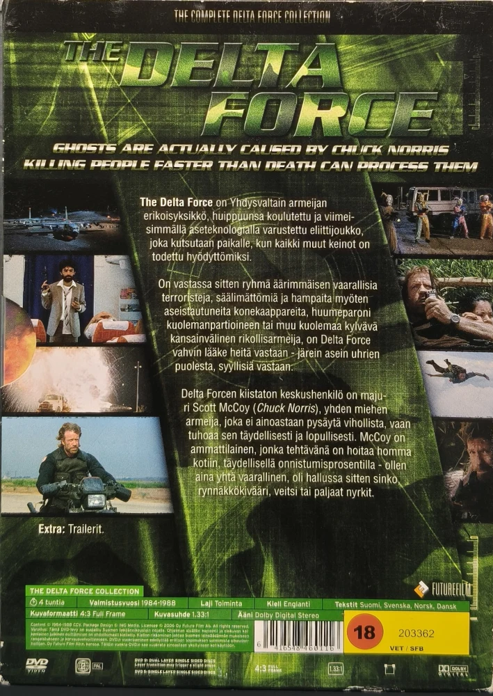 2 DVD) Chuck Norris: The Delta Force & Delta Force 2 (1986/1990) SUOMIKANNET