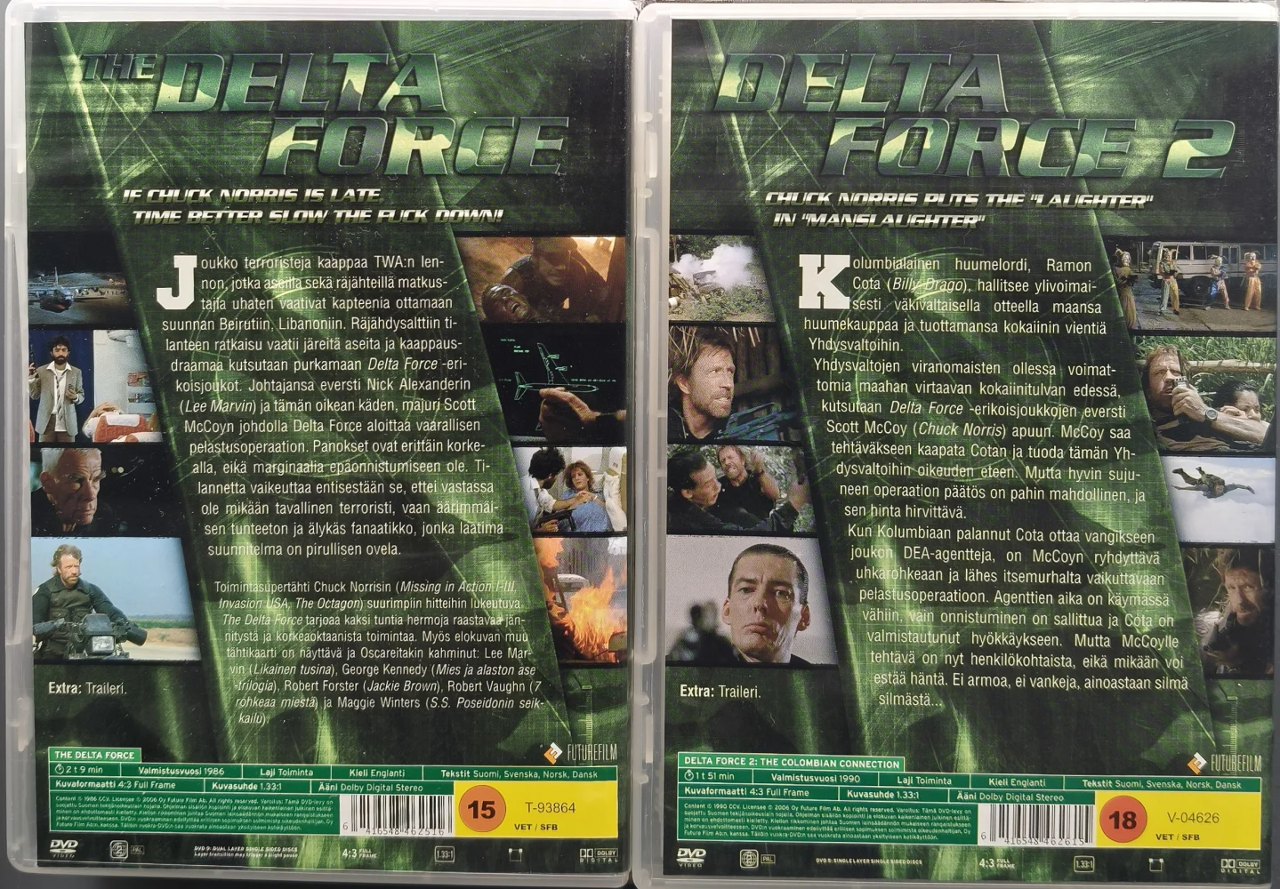2 DVD) Chuck Norris: The Delta Force & Delta Force 2 (1986/1990) SUOMIKANNET