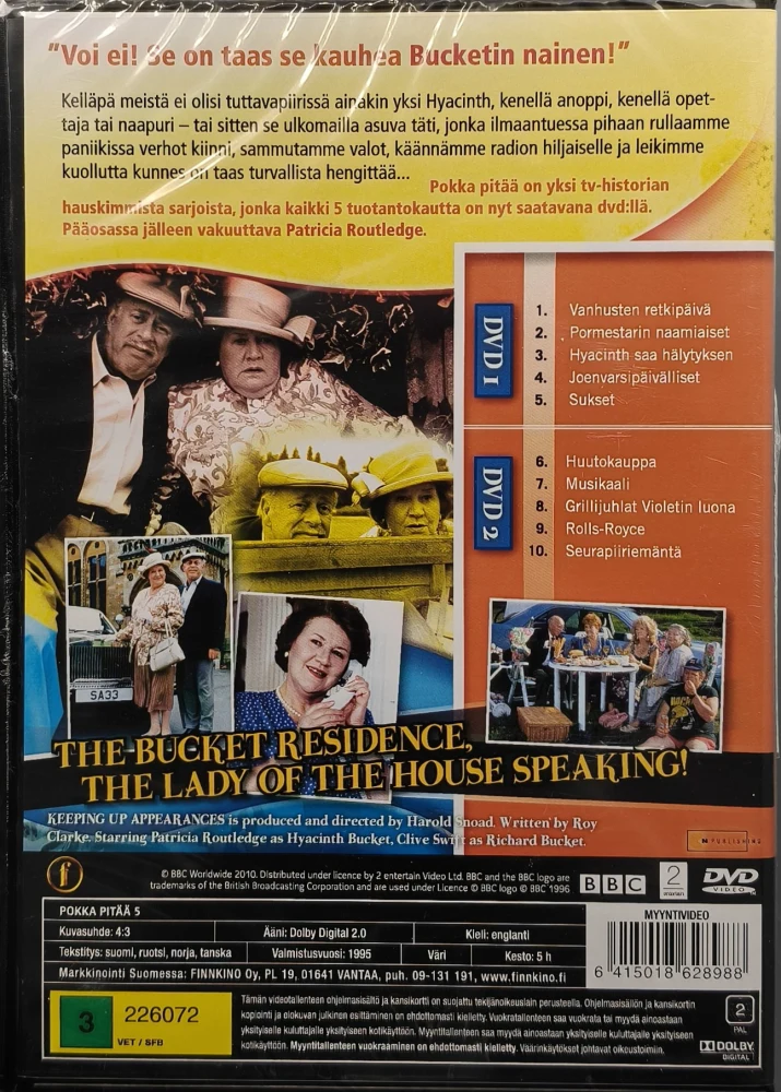 UUSI (DVD) Pokka Pitää - Kausi 5 (1995) SUOMIKANNET - BBC