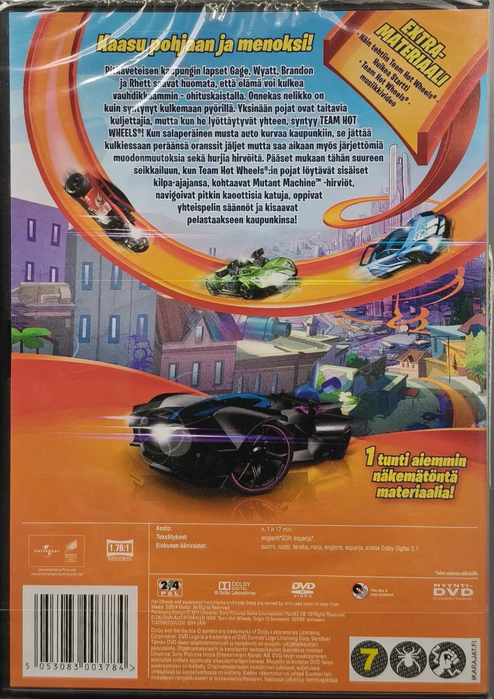 UUSI (DVD) Team Hot Wheels: Huikea Startti - PUHUMME SUOMEA