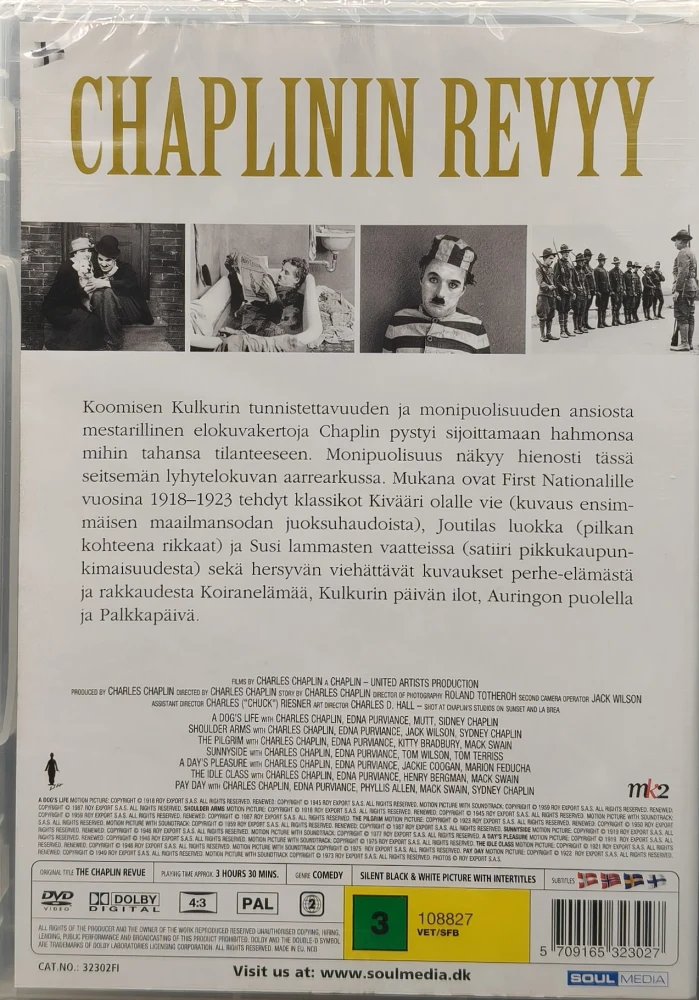 UUSI (2 DVD) Charlie Chaplin: Chaplinin revyy