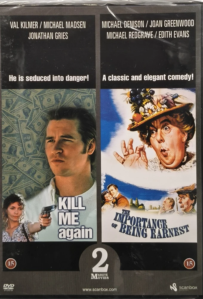 UUSI (DVD) Kill Me Again - Tapa minut & The Importance of Being Earnest - Millainen sulhanen (1989/1952)