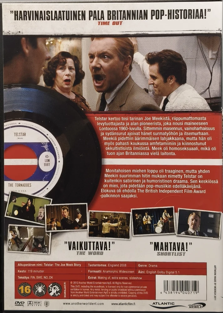 DVD) Telstar - The Joe Meek Story (2008) SUOMIKANNET