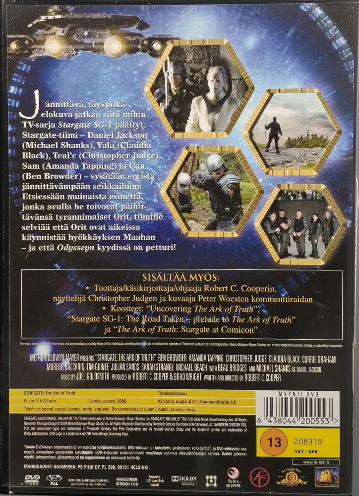 DVD) Stargate: The Ark of Truth (2008) SUOMIKANNET