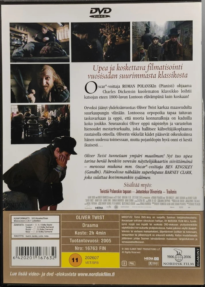 DVD) Oliver Twist (2005) SUOMIKANNET