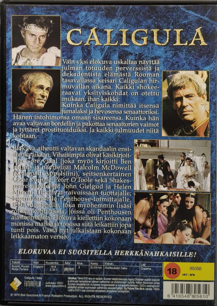 DVD) Tinto Brass: Caligula (1979) SUOMIKANNET