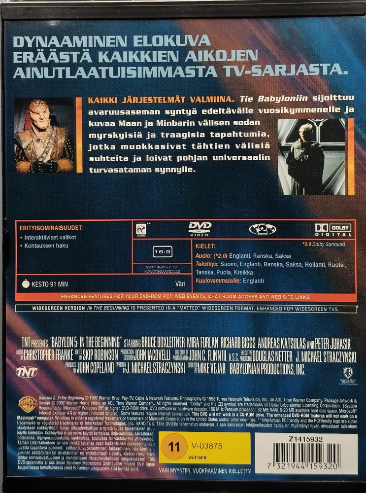 DVD) Babylon 5: Tie Babyloniin - In the Beginning (1998)