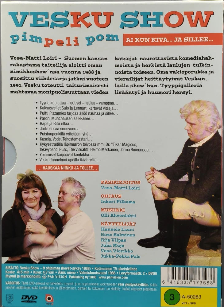 2 DVD) Vesku Show - Pimpeli Pom (1988)