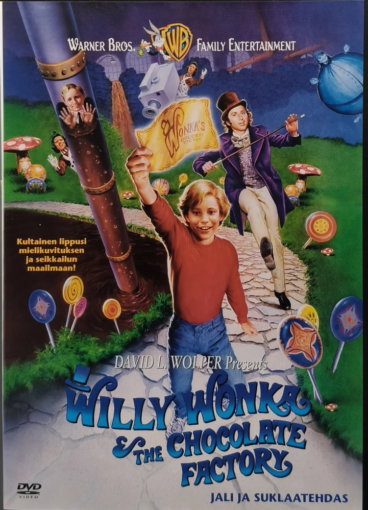 DVD) Jali ja Suklaatehdas - Willy Wonka And the Chocolate Factory (1971) SUOMIKANNET