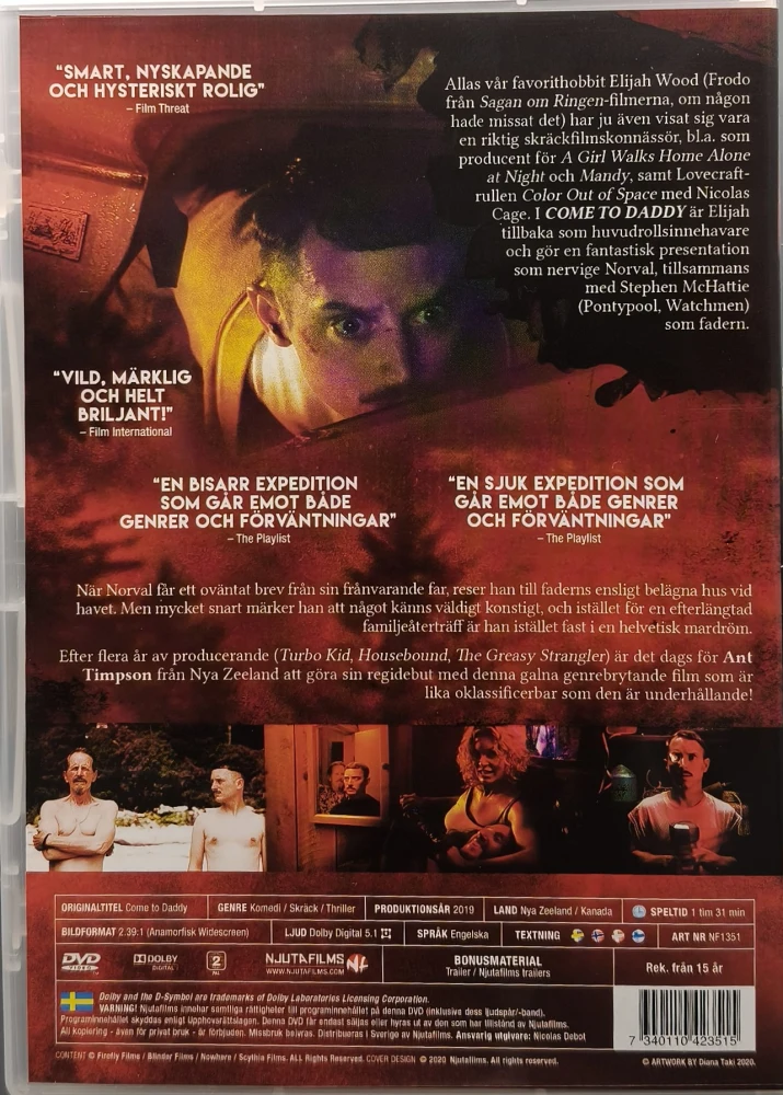 DVD) Elijah Wood: Come to Daddy (2019)