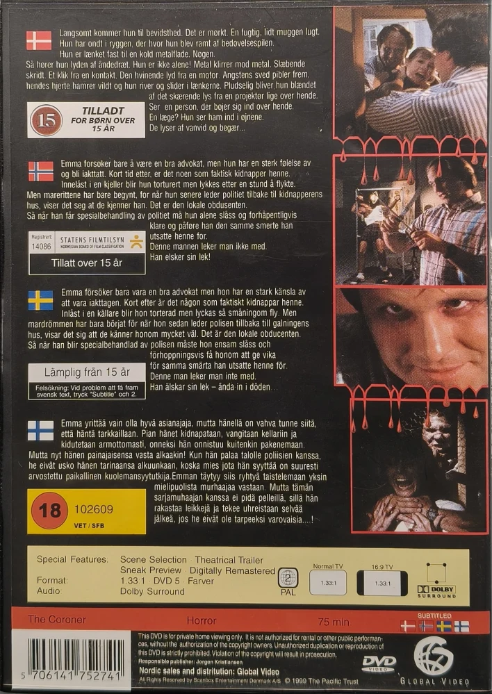 DVD) The Coroner - Ruumiinavaaja (1999)